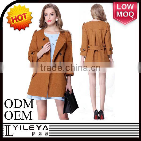 2015 Latest Russian Winter Design Elegant Lady Fashoin Coat