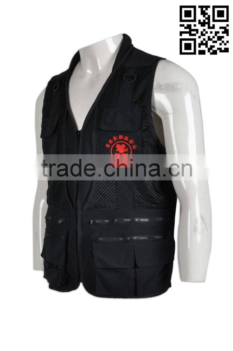 2016 wholesale high quality CVC cotton work vests