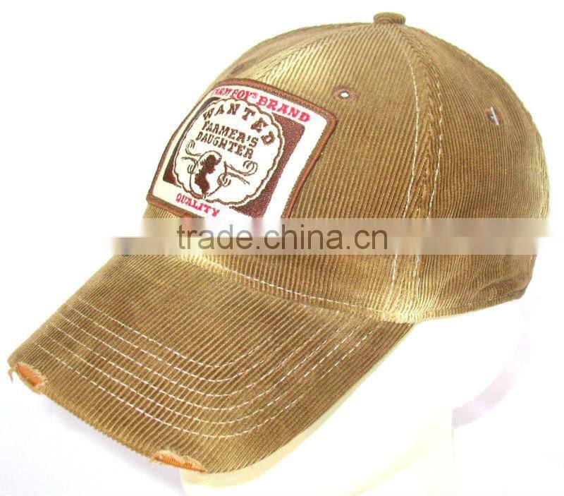 6 panel Custom baseball cap 2015 new products