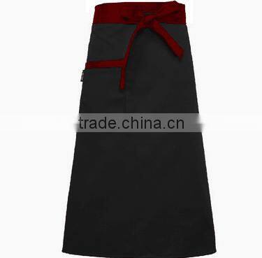Hotel kitchen promotional advertising terylene black half-length work order processing custom logo manufacturers wholesale apron