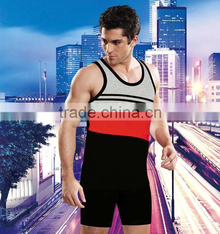 Zhejiang big factory high quality 100% cotton men's tight tank top