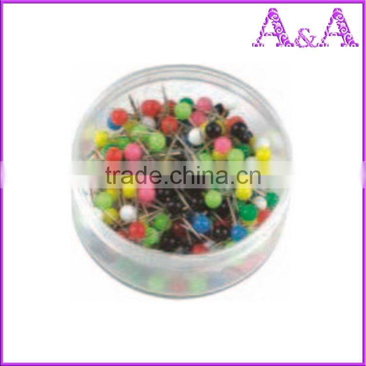 Wholesale vintage pearl head nickel plated straight pins with high quality