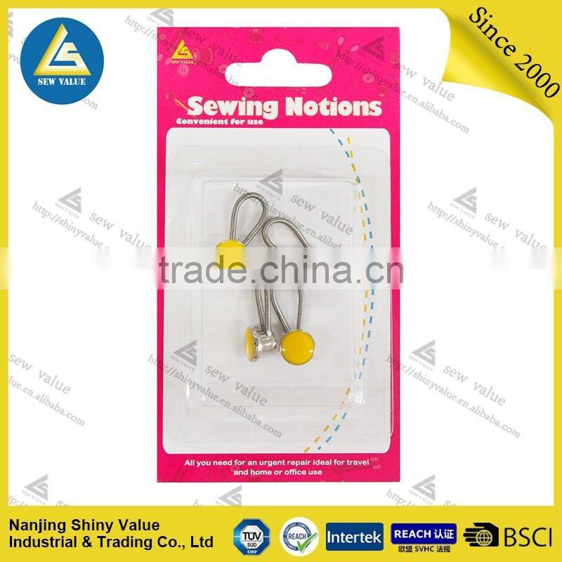 Removable metal collar extenders in different colors crystal studded with spring for shirts/jeans/trousers