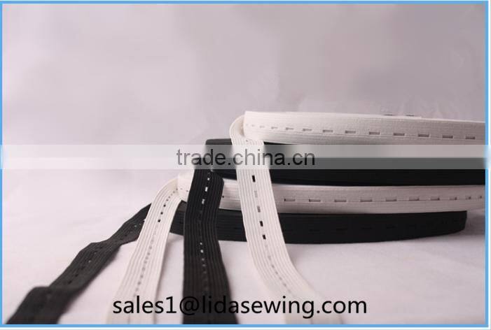 woven buttonhole elastic band webbing