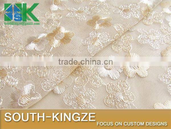 2016 Fashion Lace Fabric Black apricot three-dimensional embroidery s Bitter fleabane bitter fleabane 2016 Fashionirt/dress fab