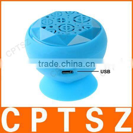Suction Cup Style Mini Bluetooth Portable Speaker for Samsung, iPhone and Other Mobile Phones, Support Handsfree Function