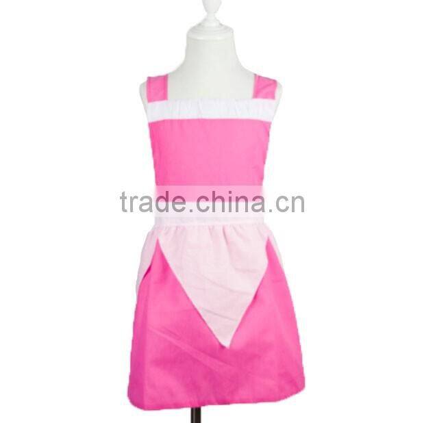 High quality baby girls printed waist cotton batman apron kitchen cooking woven fashion apron manufacturer