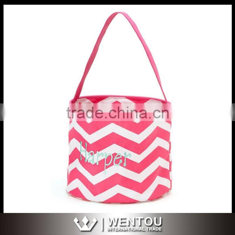 Wholesale Fashionable Monogrammed Chevron Bucket