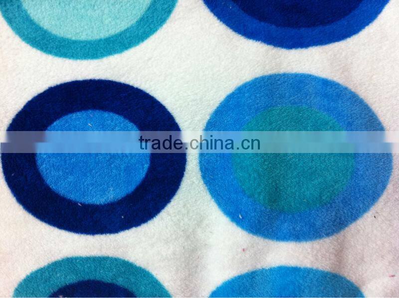 New design 100%polyester coral fleece fabric with flower
