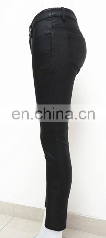wholesale sexy stretch leggings stretch lamb leather pants stretch pants for women