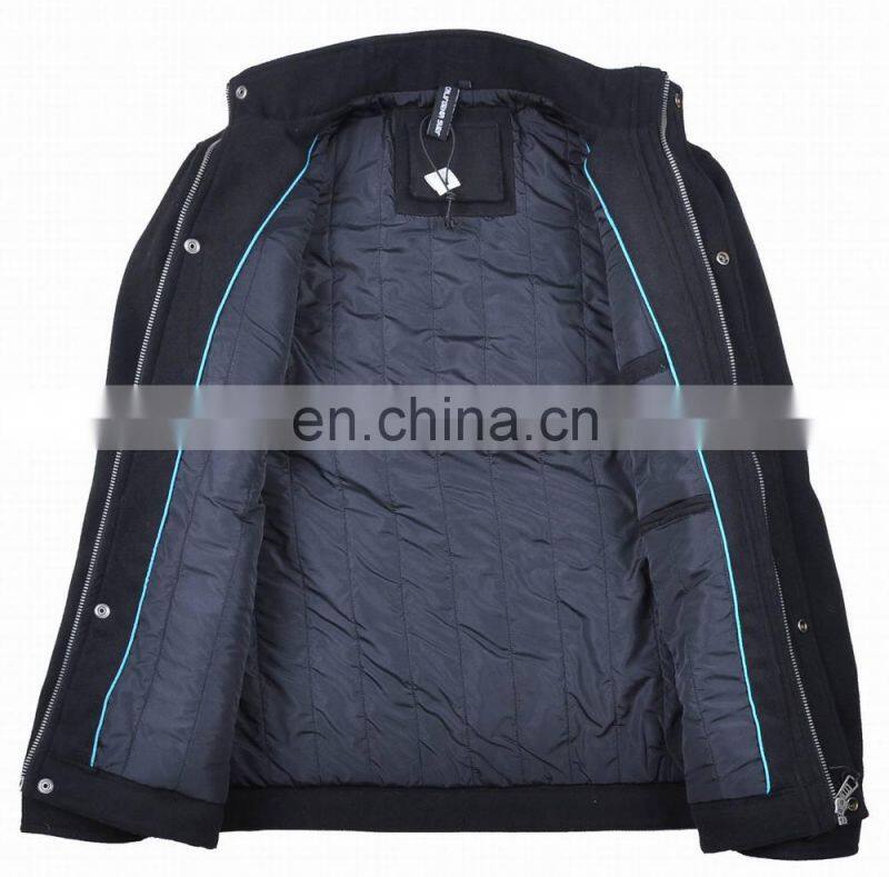 warm simple design woolen skiing jacket 2015