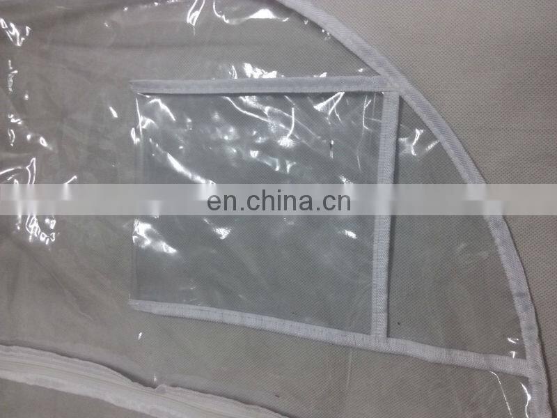 transparent pvc bridal dress cover wedding dress cover clear evening dress cover long gown garment bag