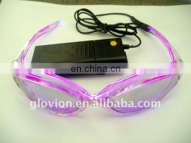 Novelty el flashing glasses,shining glasses night party glasses