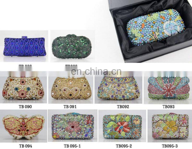 New arrival luxury crystal stones clutch evening bags,beaded evening bag for party bags