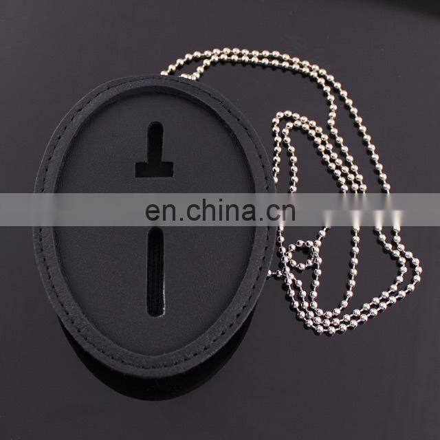 Oval custom badge holder