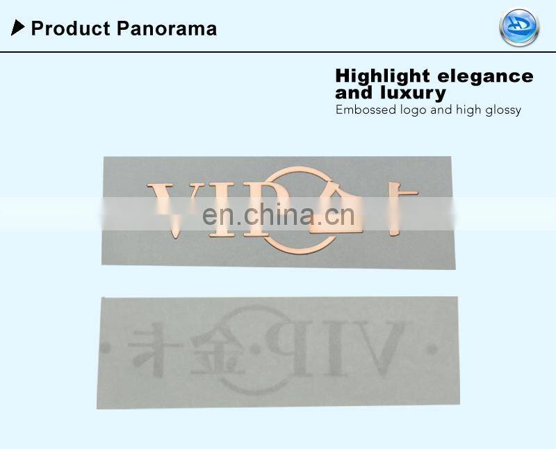 Locatable Rose Gold Nickel Foil Electroform Sticker