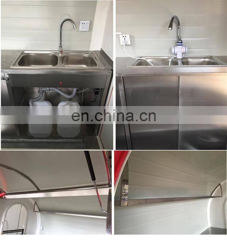 480cm Black traction food trailer / truck / add electric brake system