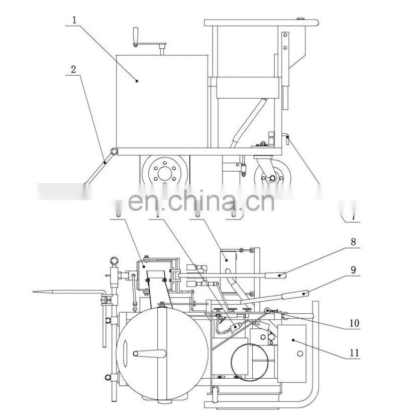 Self Driving Thermoplastic Paint Automatic Melt Road Marking Machine