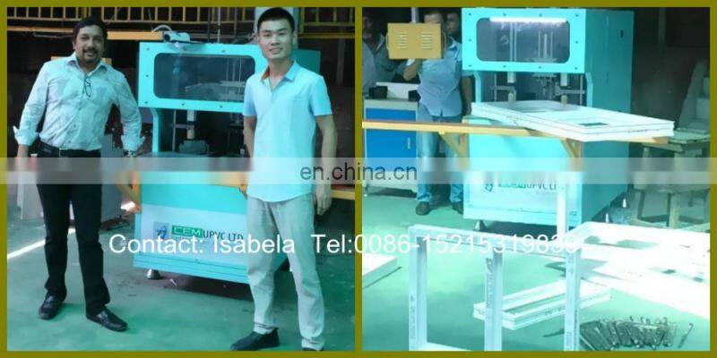 CNC full automatic Plastic PVC UPVC window door corner cleaning machine