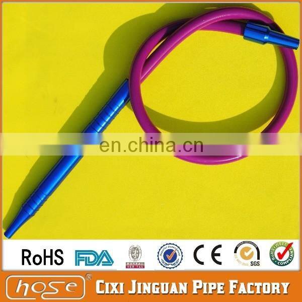 Colorful Aluminum Handled Dream Hose Food Grade Smoking Silicone Hookah Tube Silicone Hookah Hose Shisha Hookah Silicone Hose