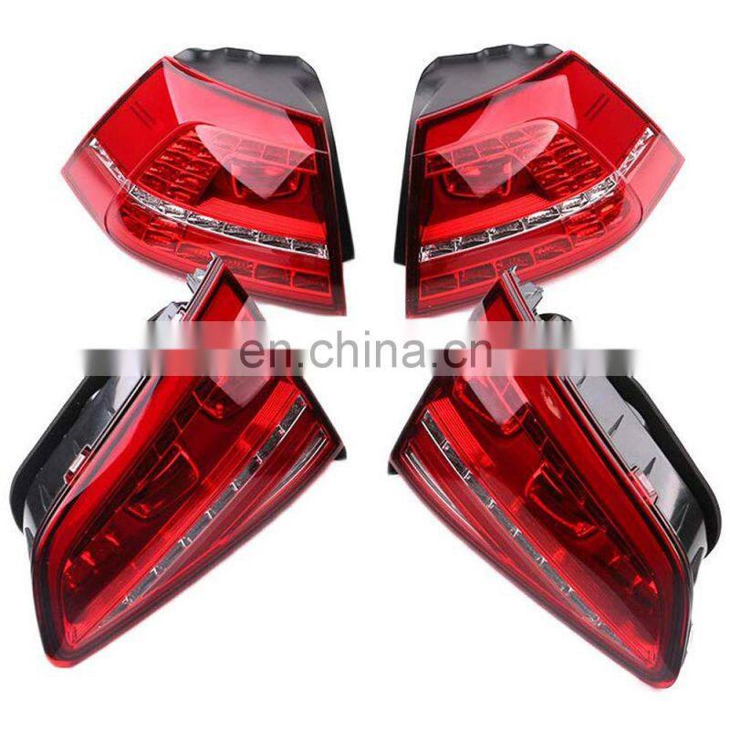 5G0945207 LED Dark Red Taillights Tail Lamps For VW Golf for GTI R MK7 5G0945208
