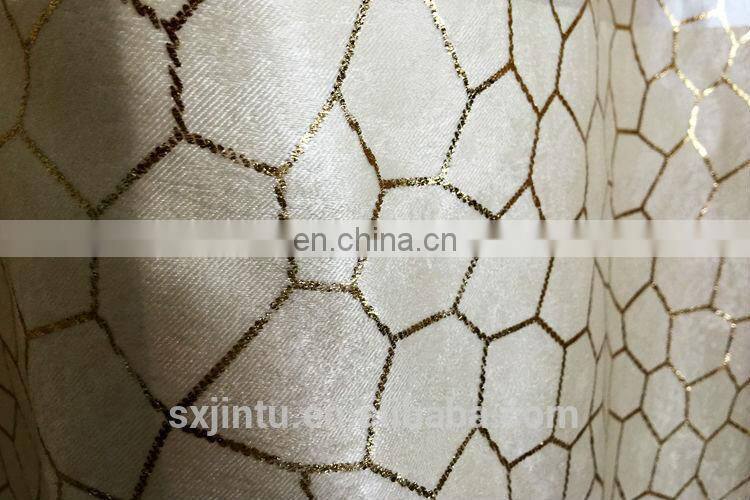 printed blackout curtain fabric of luxury curtain fabric