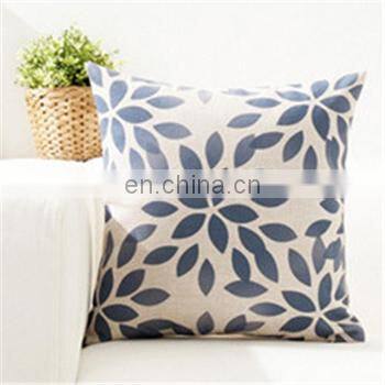 Custom Simple digital printing cotton linen throw pillow case cover