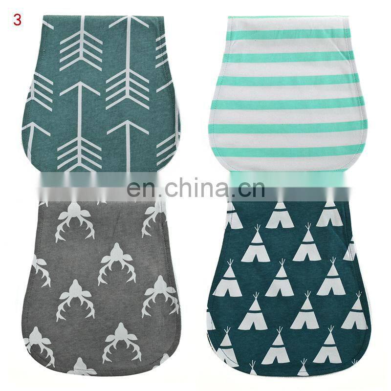 Organic Cotton Bamboo Flannel Muslin Bib Baby Burp Cloth for babies