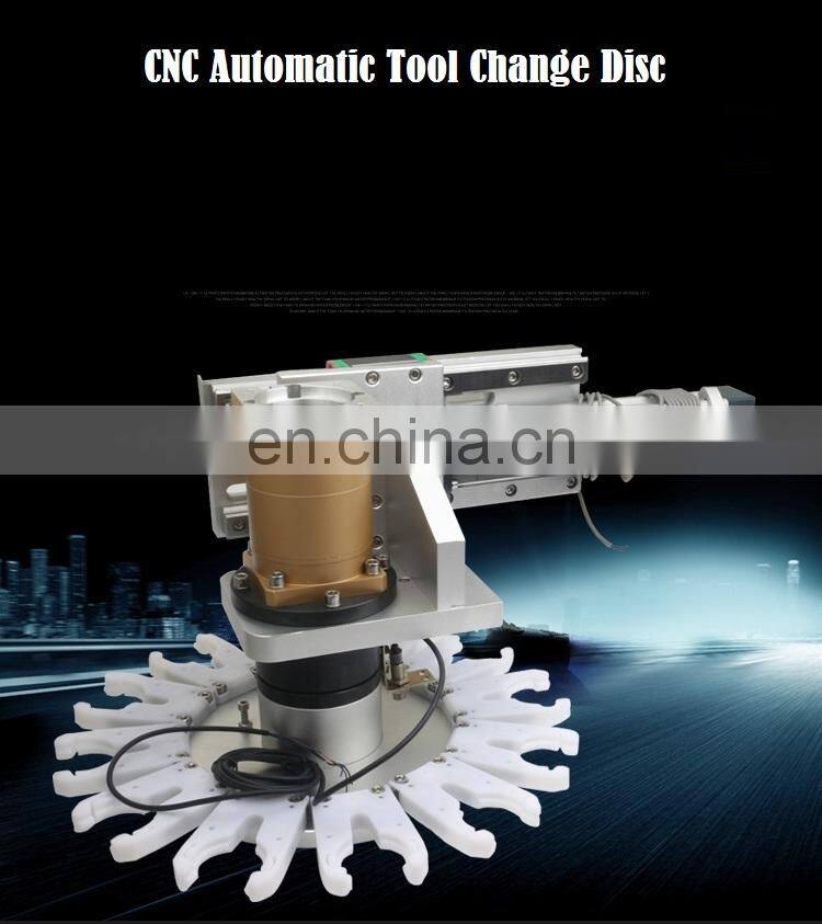 Engraving machine automatic tool changer cnc spindle motor cutter disc and tool changer