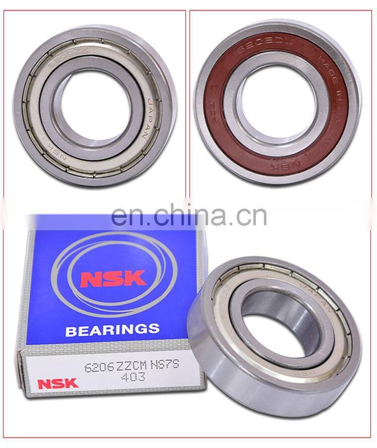 Chrome bearings 6202 6204 6203 ZZ RS 2RS Z DDU steel cage NSK 6203dull 6205 Japan bearing
