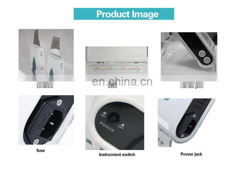 2018 hot selling Double ultrasonic skin scrubber