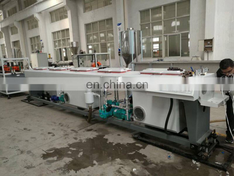 Plastic 20-63mm PVC two cavity conduit electric / double pipe outlet machine extrusion production line price