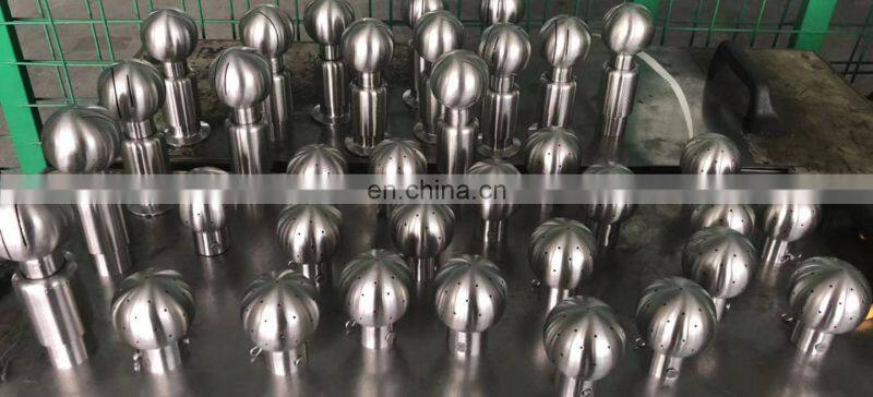 Sanitary High polished Fix male Female Threaded Cleaning spray Ball for Tank