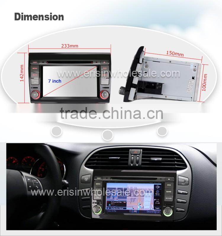 Erisin ES2700F 7 inch Bluetooth Car Audio with GPS 3G WiFi for FIAT BRAVO