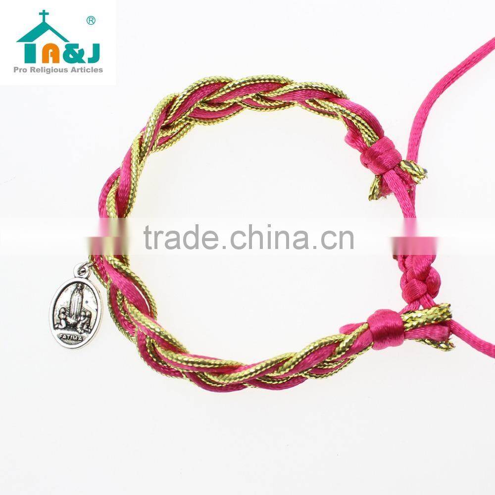 Our lady of guadalupe rope bracelet