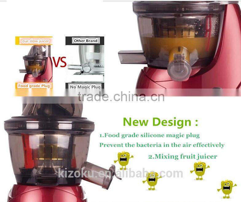 BPA FRE Wide Mouth AC induction motor 76mm Whole fruit slow juicer SP-DJN-001