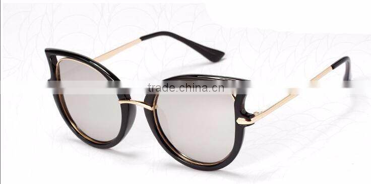 metal temple italy design ce coating mirror round circle sunglasses