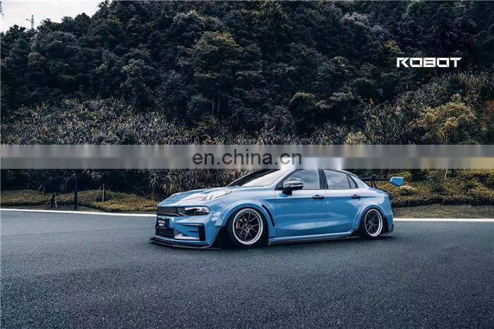 Runde For Lynk & Co 03 Upgrade Robot Style Newest Body Kit Front Lip Rear Diffuser Spoiler Side Skirts Wide Wheel Eyebrows