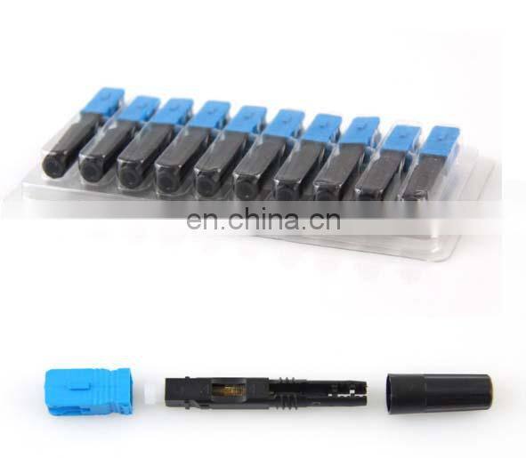 Cheap Price Pre-embedded FTTH Fiber Optic Drop Cable SC Fast Field Assembly Connector