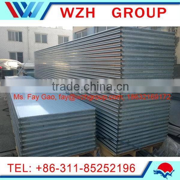 Acoustic wool panel with PE painted galvanized steel surface