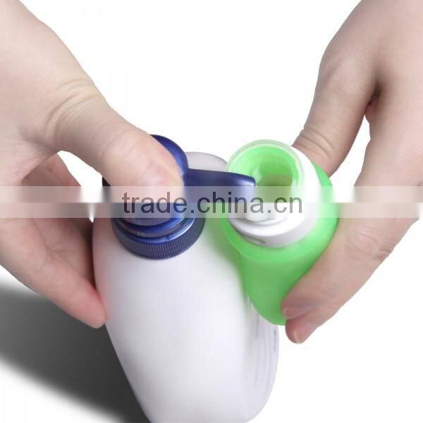 RUIPACK 98ml empty silicone bottle with hole, travel size silicone bottles / containers, hand washing liquid silicone gel tube