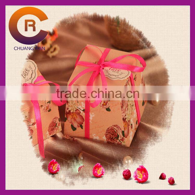 Custom made window paper small wedding cake boxes