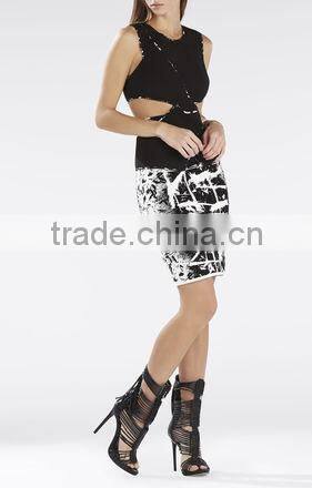 2015 china manufacturer customized fashion ladies asymmetrical top