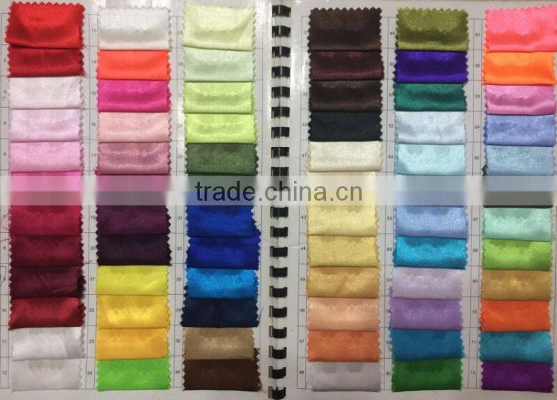 TC107C factory supplier blush pink satin ruffle rosette table cloth