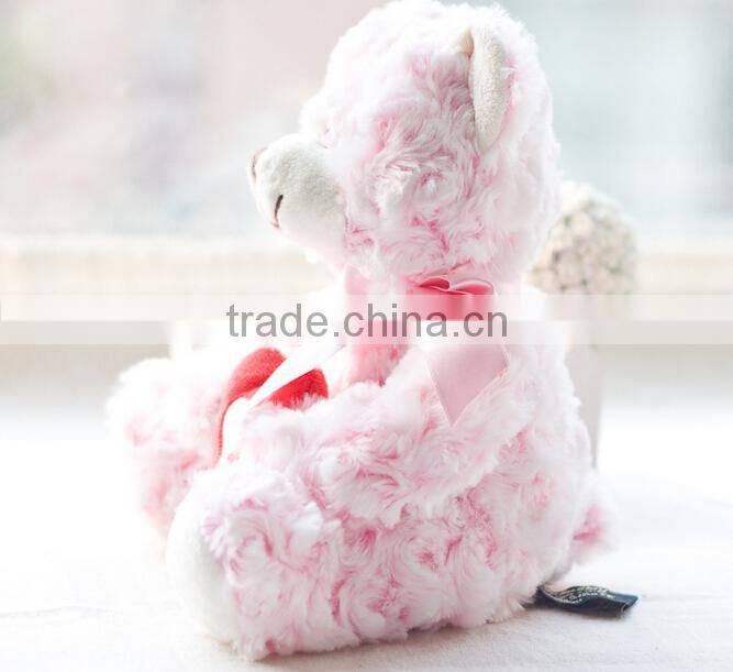 Cute Soft Plush Toy Teddy Bear with a Red Heart, Plush Teddy Bear WIth Red Heart