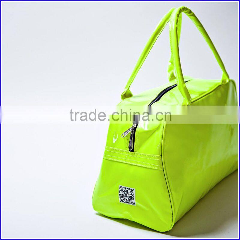 Made in China fashion foldable zipper canvas travel gym bag