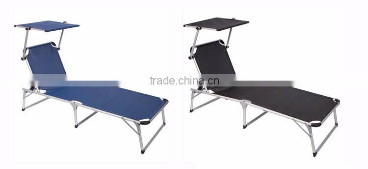 Waterproof Sunscreen Beach Lightweight Portable Sun Loungers For Sale Sun Lounger With Shade