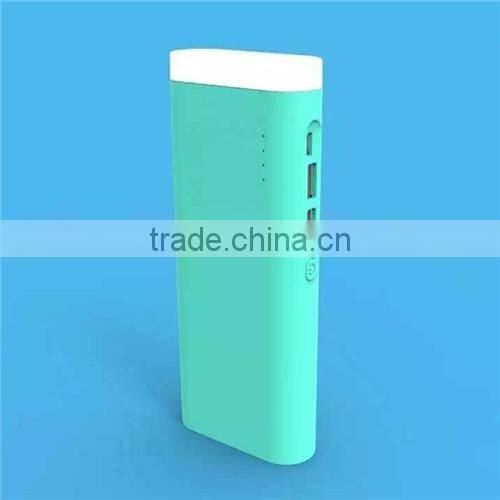 large capacity factory price 2USB power bank with powerful flashlight XH-LP
