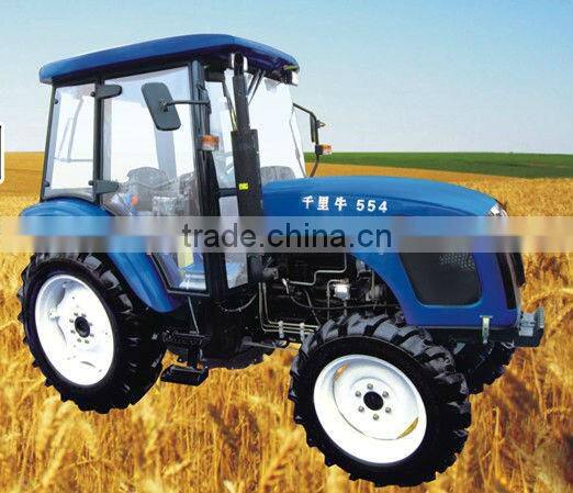 tray-style arrester QLN 55hp 4wd farm wheeled traktor(farm implements are available)