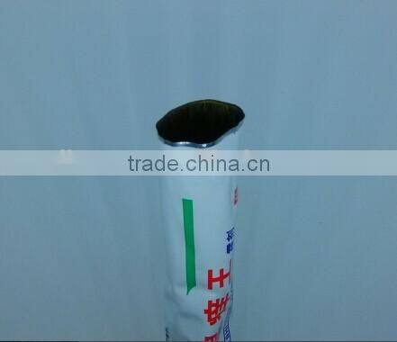enviroment friendly round eco-friendly cosmetic tube packaging arc-angled cap